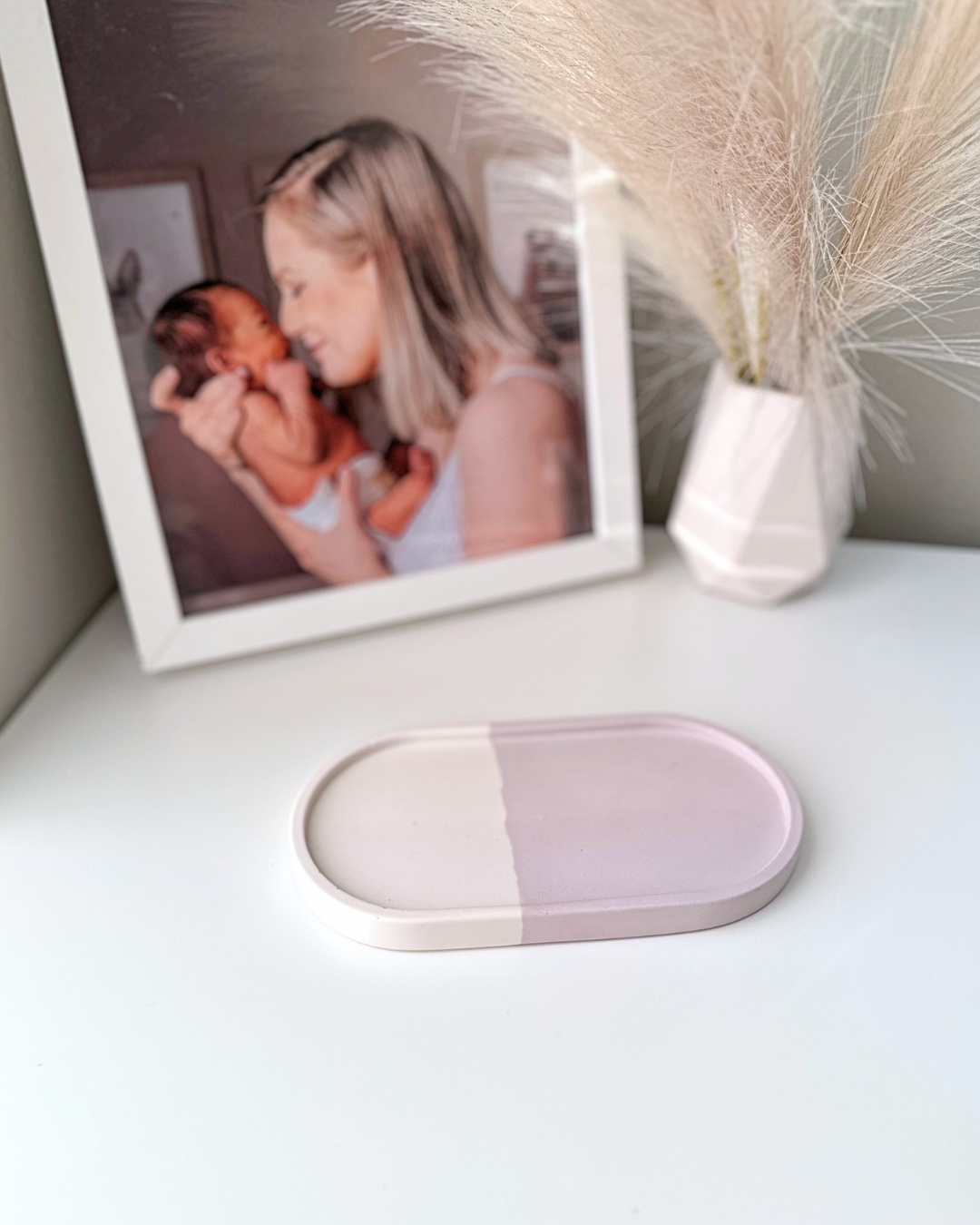 Lilac Split Oval Jewelry Tray