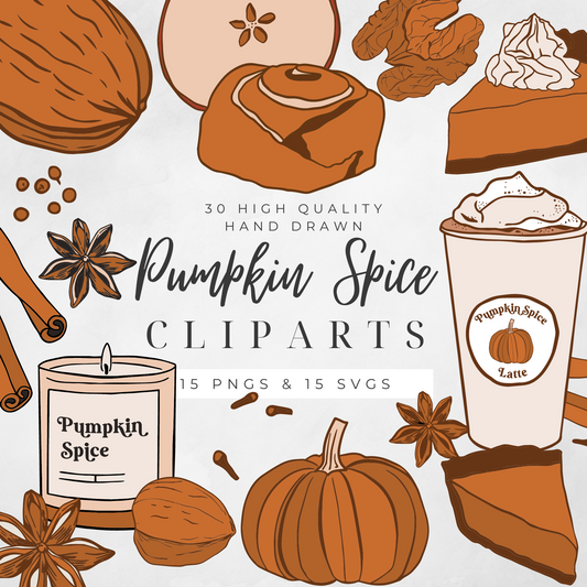 Pumpkin Spice Clip Arts