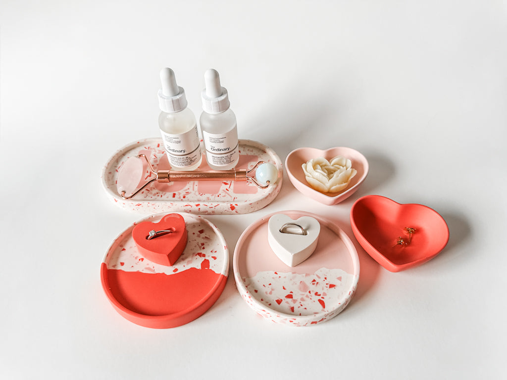 Mini Heart Trinket Bowl LOVE