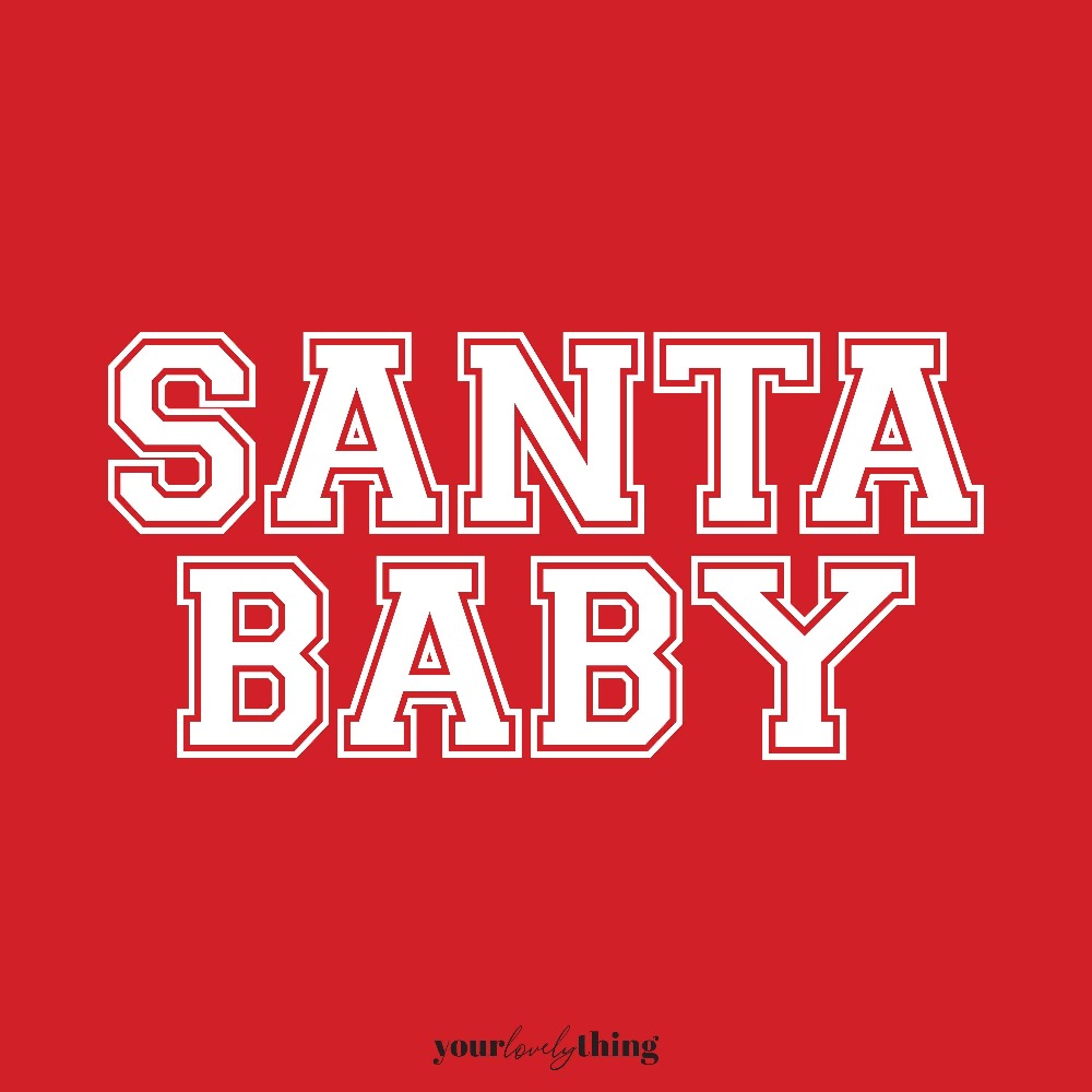 Santa Baby Chenille Graphic Sweatshirt , Limited Edition