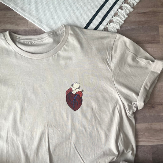 CVICU Crossword Puzzle T-shirt with Heart