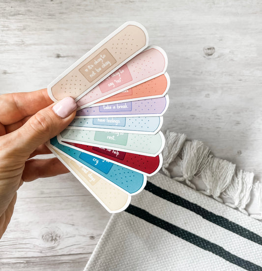 It's okay to... Band-Aid Sticker Pack