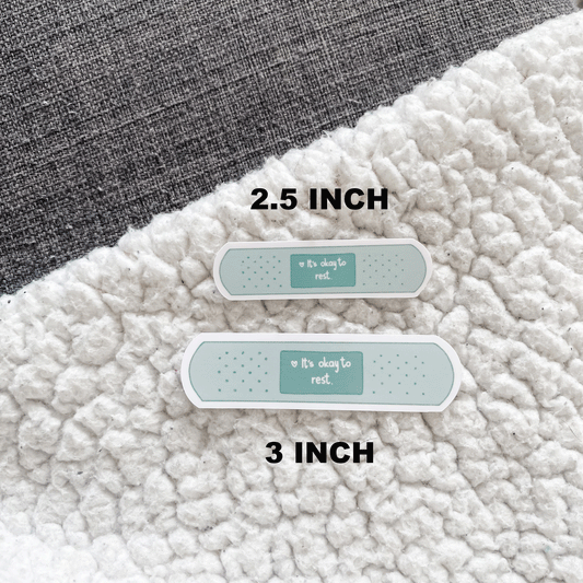 It's okay to have bad days. Band-Aid Sticker