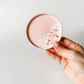 Pink Split Coaster/Trinket Dish with Terrazzo Chips