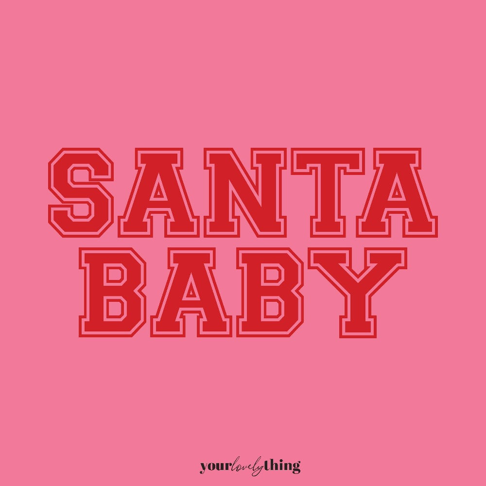 Santa Baby Chenille Graphic Sweatshirt , Limited Edition