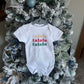Falala First Christmas Personalized Onesie.