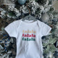 Falala First Christmas Personalized Onesie.