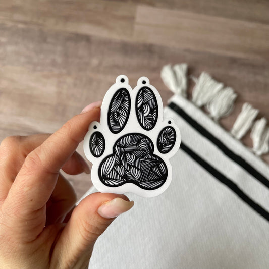 Dog/Cat Mandala Paw Sticker