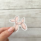 Valentine's Day Balloon Dog Sticker Sheet