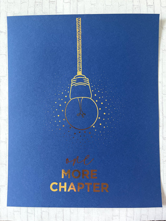 Light Bulb Foil Art Print